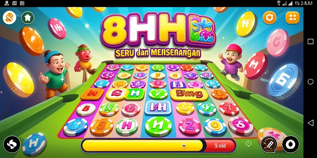 Screenshot gameplay seru Bingo dari 8HHH yang mengasyikkan.
