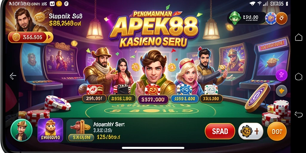Screenshot APEK88 menampilkan pengalaman bermain Kasino yang menarik.