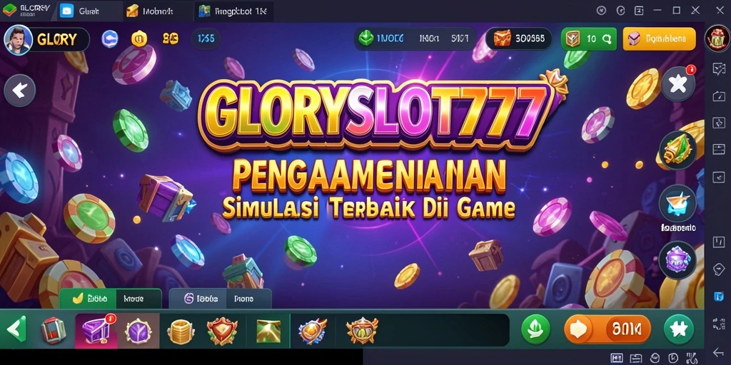 Tampilan gameplay menarik dari GLORYSLOT777 dengan simulasi yang realistis.