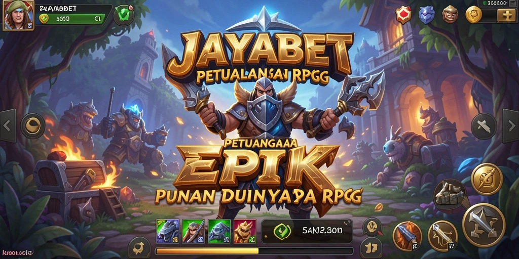 Tampilan gameplay JAYABET yang seru dan penuh aksi RPG.
