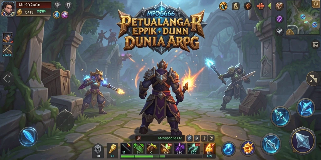 Tampilan gameplay <strong>MPO666</strong> yang menegangkan di medan perang ARPG.