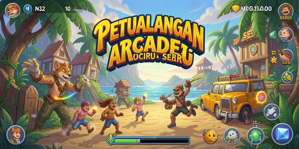 Tampilan menakjubkan dari gameplay N32 yang menampilkan aksi seru di setiap level.