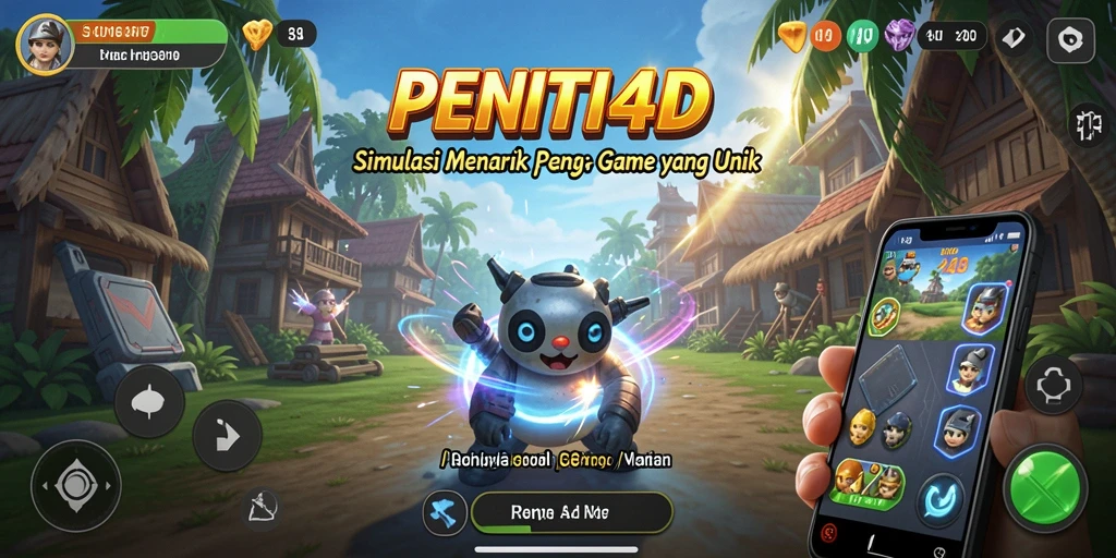 Tampilan gameplay menarik dari PENITI4D dalam simulasi interaktif.