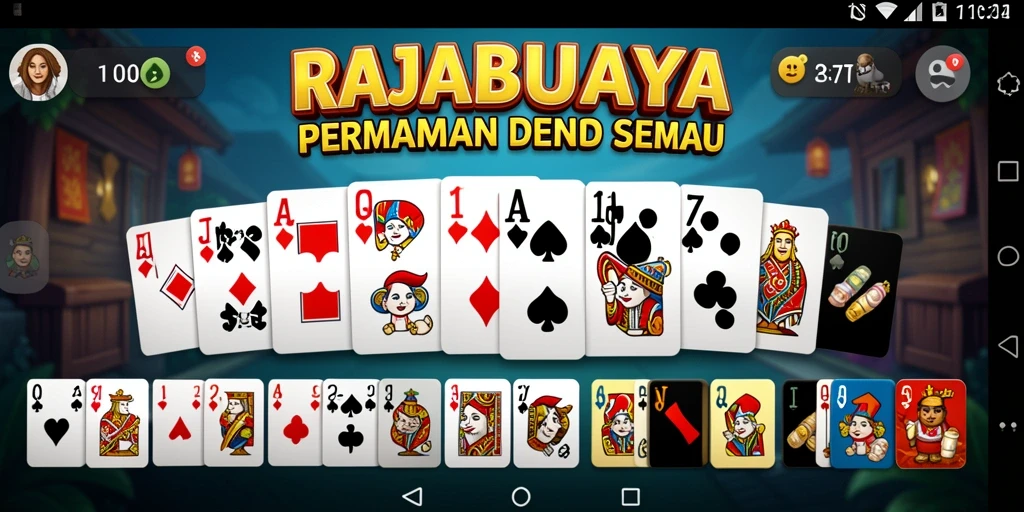 Screenshot gameplay RAJABUAYA menampilkan serunya bermain domino.